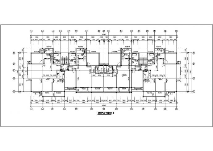 泰州市凤凰和泰小区6层框架结构商住楼全套建筑设计CAD图纸（含阁楼）_图1