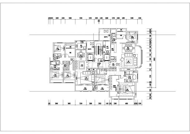 某城市高层独栋住宅建筑设计施工CAD图纸-图一