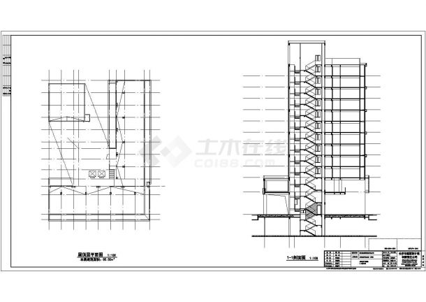 某城市高层独栋公寓建筑设计施工CAD图纸-图一