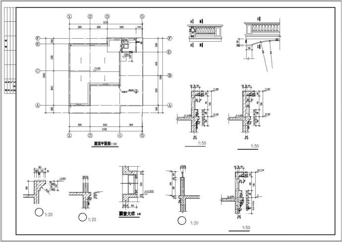 某地区私宅建筑设计CAD施工图附效果图_图1