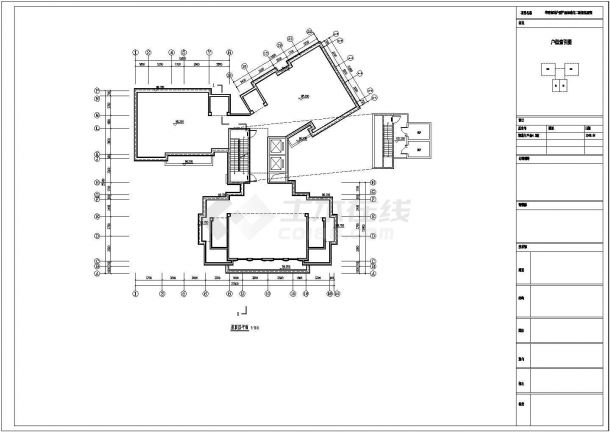 某地区高档新古典公寓建筑设计施工CAD图纸-图二