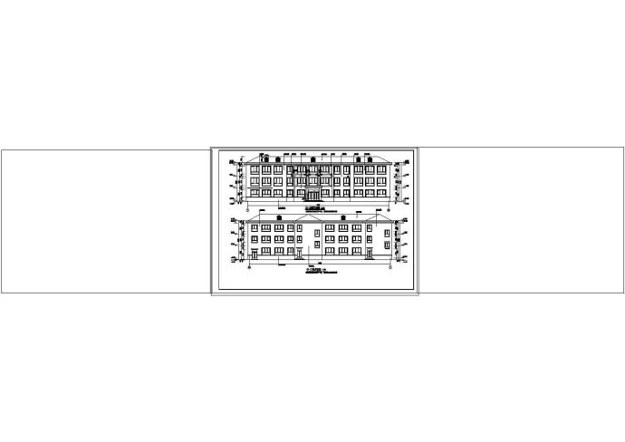 吉林省三层幼儿园建筑设计cad施工图_图1