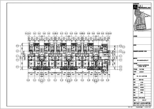 某地区多层复式建筑设计施工CAD图纸-图二