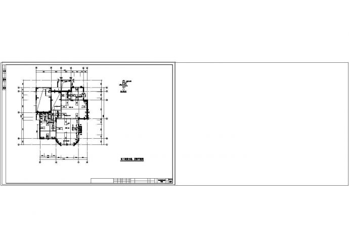北方某二层美式别墅cad建筑结构施工图（有效果图）_图1