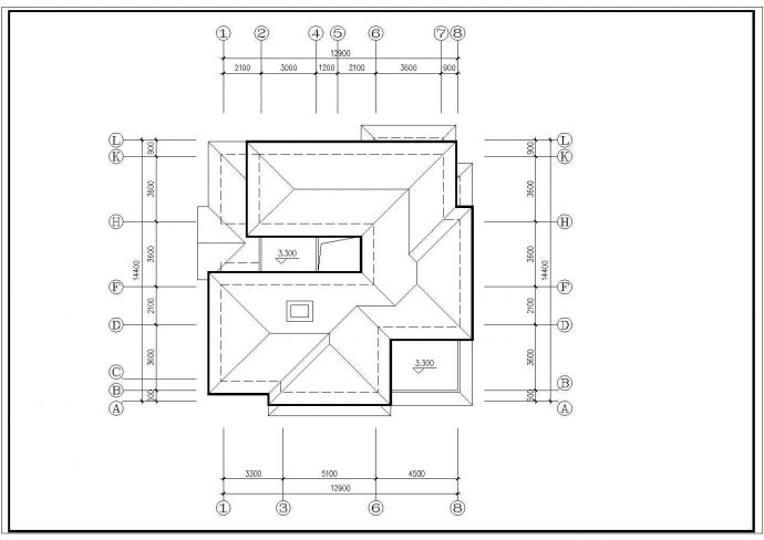 某两层别墅建筑设计方案图附效果图_图1