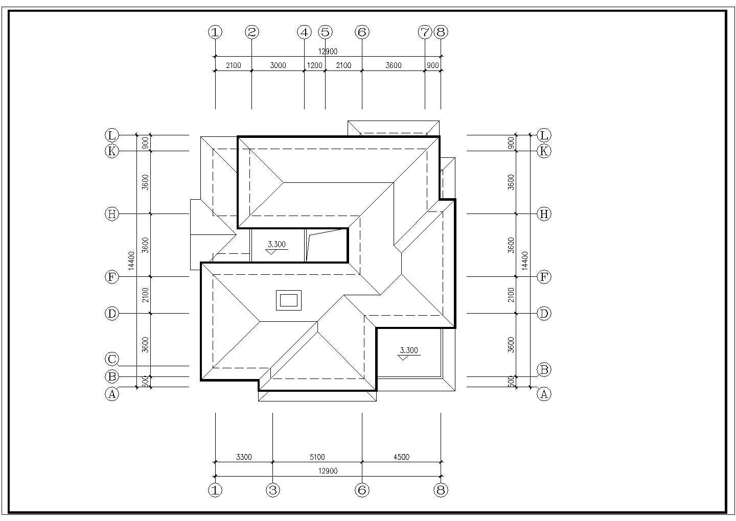 某两层别墅建筑设计方案图附效果图