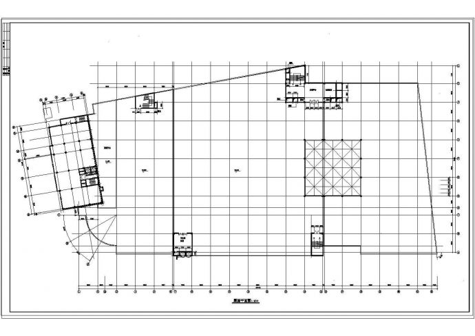 某地大型商场设计建筑方案cad图纸_图1