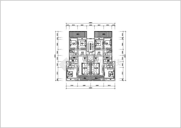 某城建超高层洋房建筑项目设计施工CAD图纸-图一