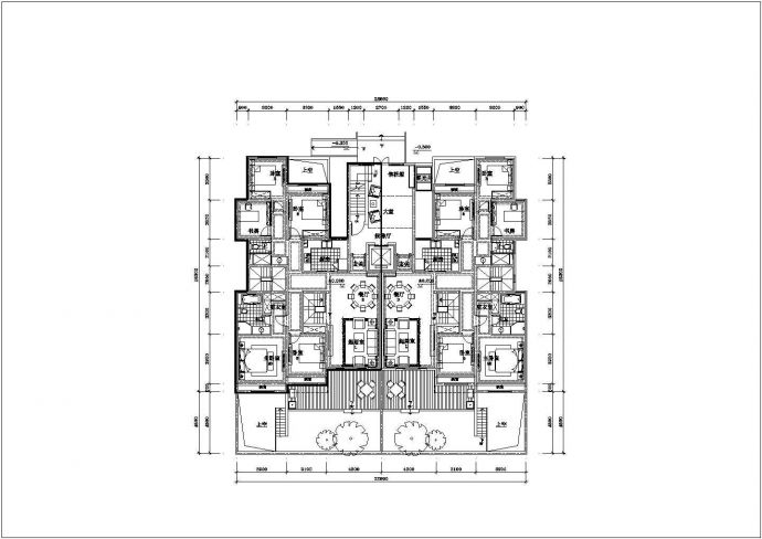 某城建超高层花园洋房建筑项目设计施工CAD图纸_图1