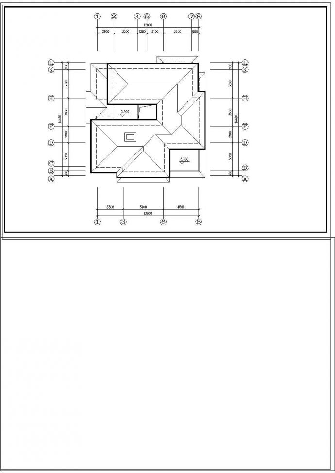 某地区别墅cad建筑设计方案图纸_图1