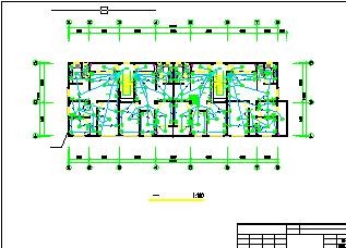 多层某综合楼电气设计施工平面图_图1