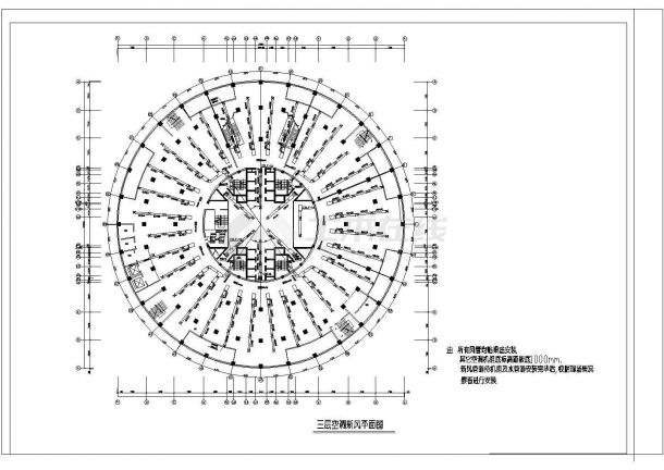 [河南]高层商业建筑空调通风系统设计施工cad图（水源空调）-图二