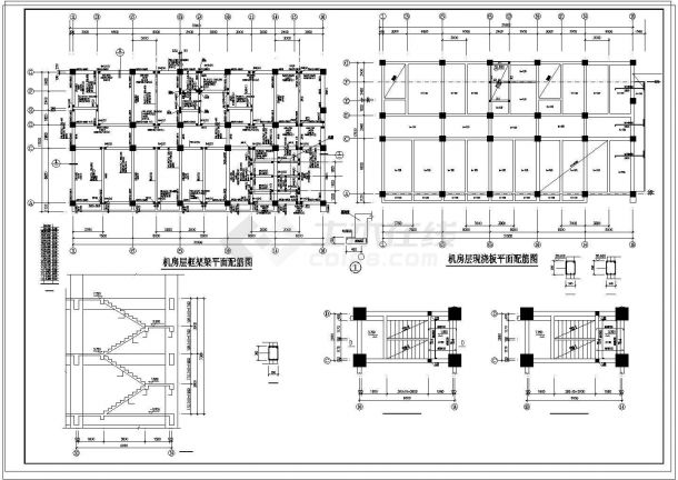 办公楼设计_某地高层办公楼框架结构设计施工cad图纸-图一