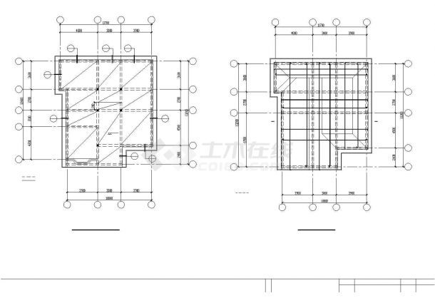 某318㎡多层欧式风格别墅建筑结构施工图纸，共23张图纸-图二