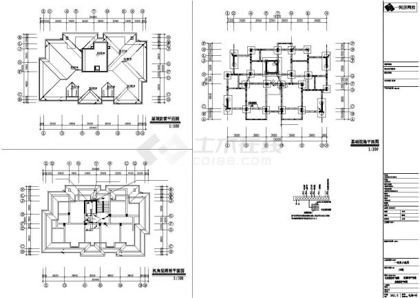 宁波市澜琴花园小区9层框架剪力墙结构住宅楼建筑结构设计CAD图纸-图二