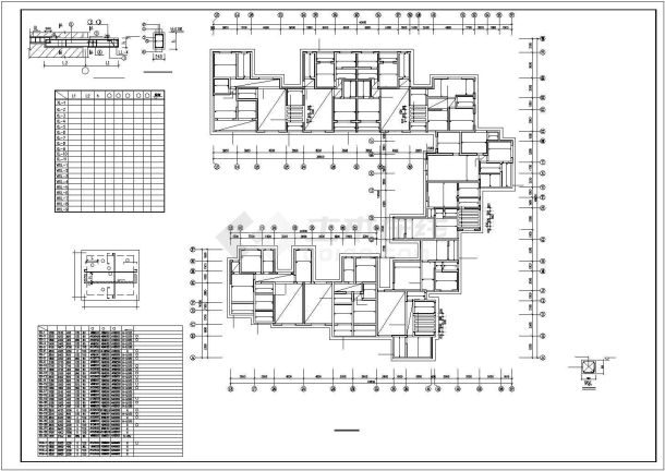 某高层砖混结构住宅楼设计CAD套图-图一