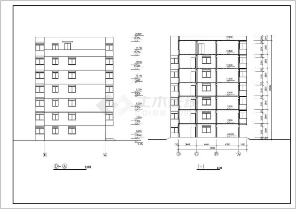 某多层住宅基础cad-图一