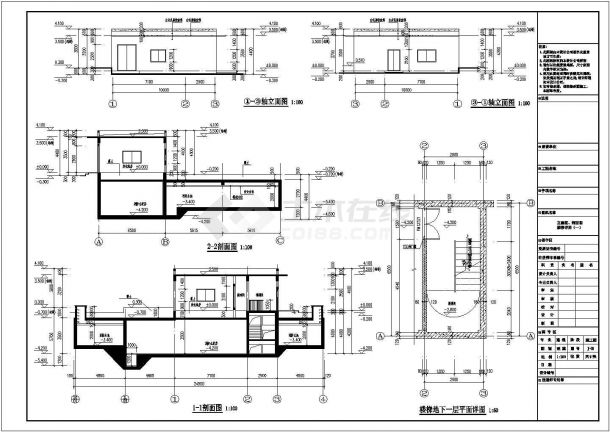 厂房设计_某大型工业厂房消防水池泵房设计cad全套建筑施工图纸（含设计说明，含结构设计，含给排水设计，含暖通设计，含电气设计）-图二