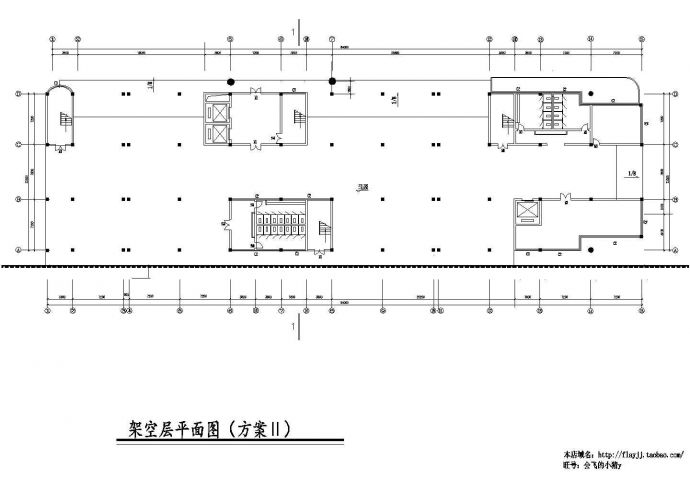 长84米 宽22.2米 9层客运站建筑设计2种方案【平 剖】_图1