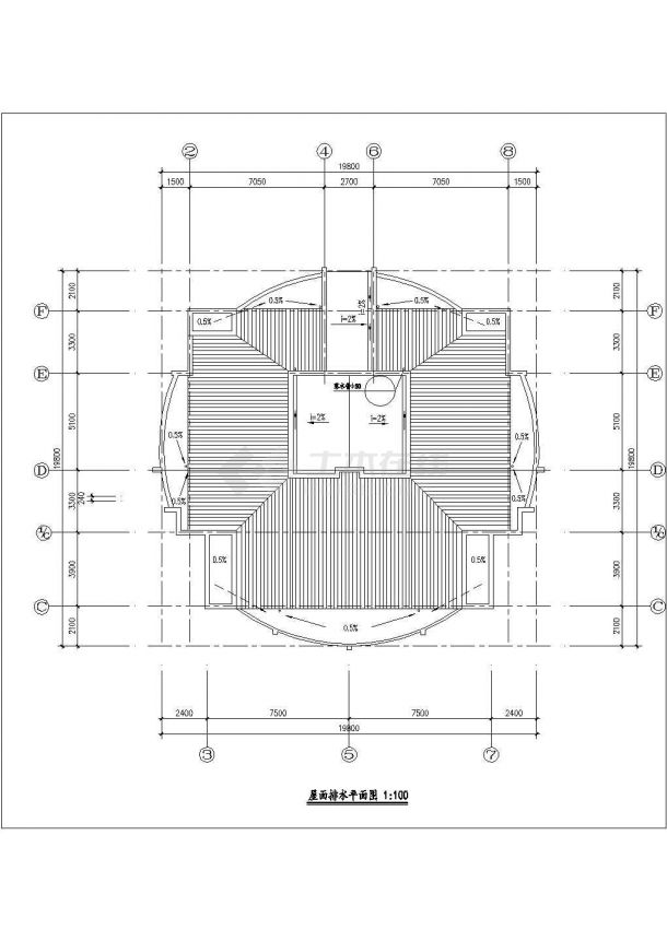 长沙市坡南花园小区11层框架结构住宅楼全套平面设计CAD图纸-图一