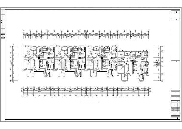 -1+6层4单元框剪结构住宅楼电施CAD图纸（含设计说明）-图二
