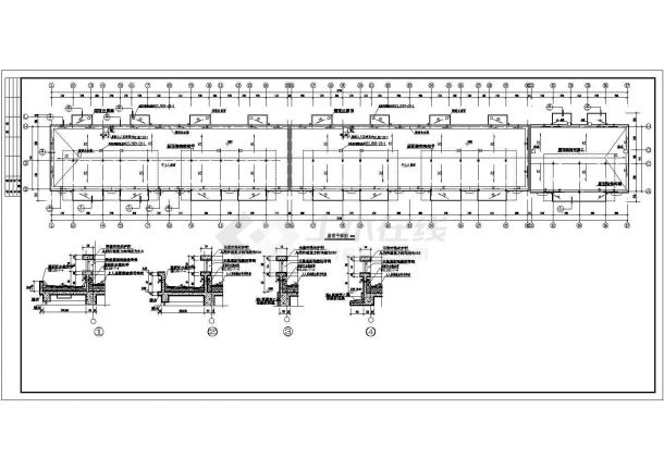 明光市某小区多层住宅楼建筑装修施工设计CAD图-图二
