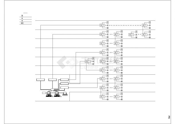 高法弱电施工系统CAD图-图一