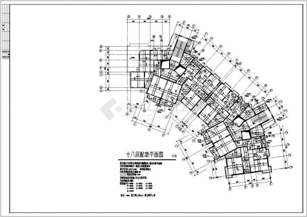 上海某18层经典小高层结构施工图-图一