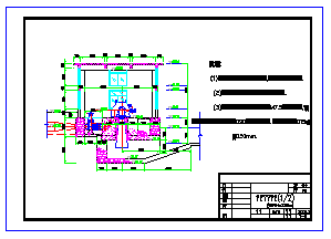 卧式小型水电站及厂房全套cad施工设计图-图二