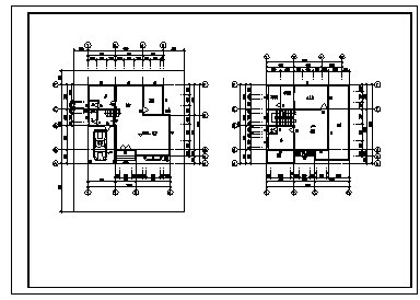 三层农村自建带阳台别墅建筑设计cad图，共三张-图二