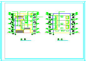 现代别墅全套建筑结构设计cad方案图-图二