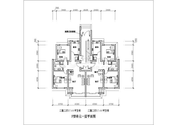 太原市春怡园南小区住宅楼经典热门户型设计CAD施工图（共30张）-图一