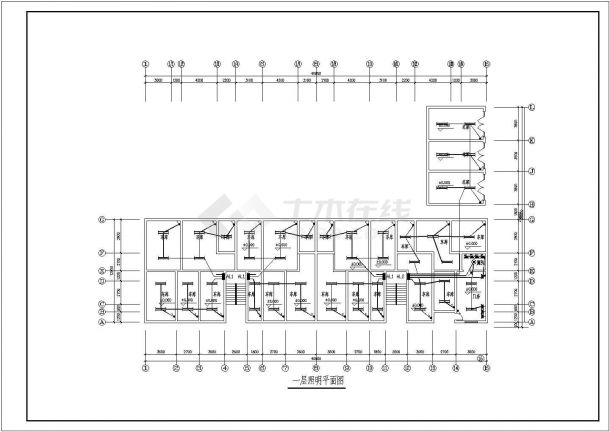 6层(1梯2户2单元)住宅楼水电施工图（含水电设计说明）-图二