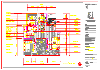 详细简单大方中式别墅装修CAD平面设计图纸-图二
