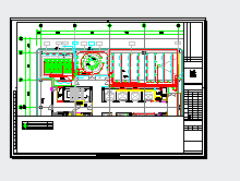 上海国际设计中心二十四层二次装修电施工cad图纸-图二
