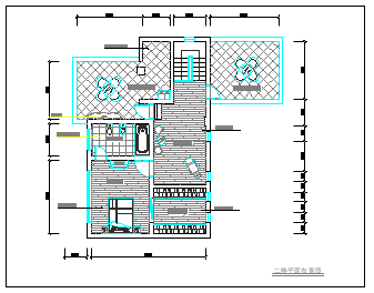 小别墅室内装修施工设计方案cad图纸_图1