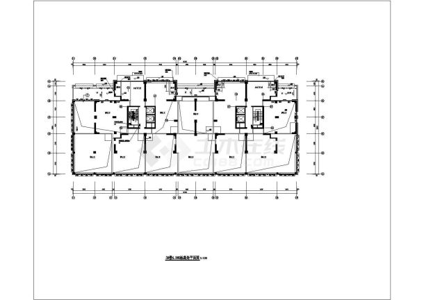 [福建]某高层商业综合楼空调及防排烟系统设计施工cad图（人防设计）-图一