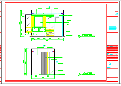 小两居室内装饰CAD方案设计图纸-图一