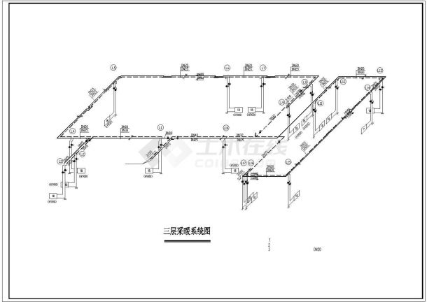 某高层住宅楼采暖防排烟设计cad施工图（含设计说明）-图一