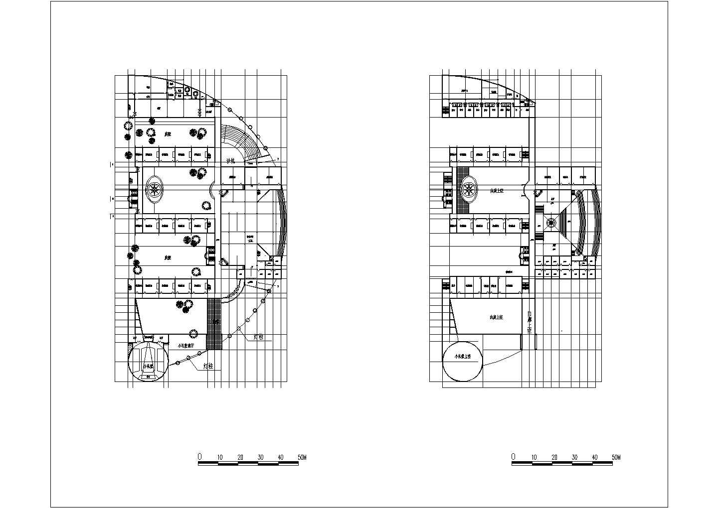 台州白云小学建筑施工图CAD