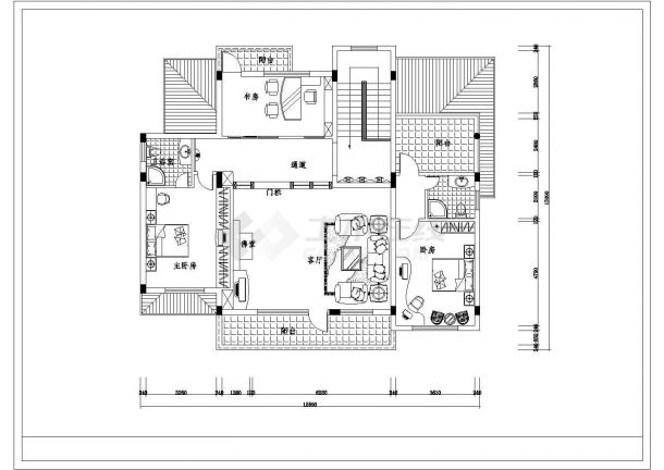 某度假山庄别墅区精装豪华别墅建筑设计方案施工CAD图纸-图一