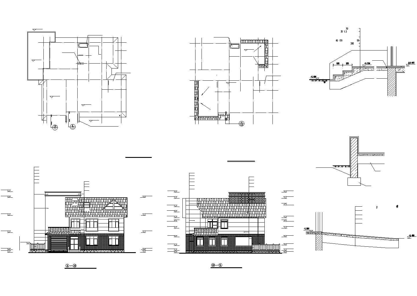 某度假景区山庄精美荷兰式别墅建筑设计方案施工CAD图纸