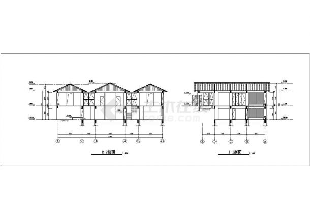 某度假区总统套房住宅建筑方案设计施工CAD图纸-图一