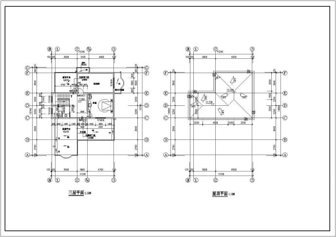 某度假区花园豪华别墅住宅建筑方案设计施工CAD图纸_图1