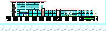 某多层框架结构医院设计cad建筑施工图（含总平面设计图）-图二