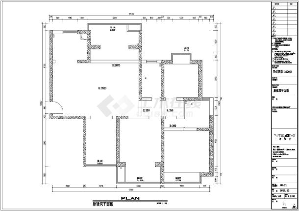 天鸿国际现代风格小区住宅楼全套施工设计cad图纸(含效果图)-图一