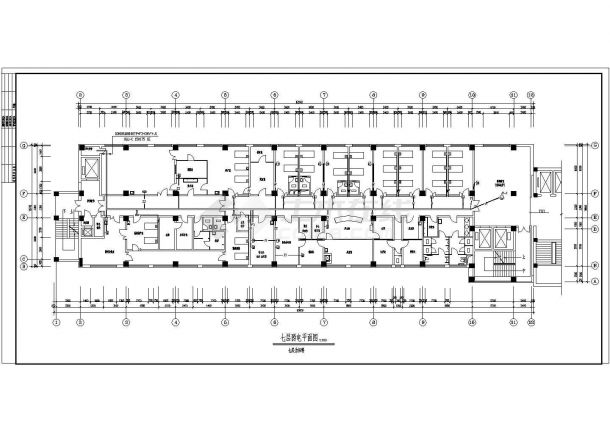 长63米宽18米13层医院住院部电施设计cad图-图一