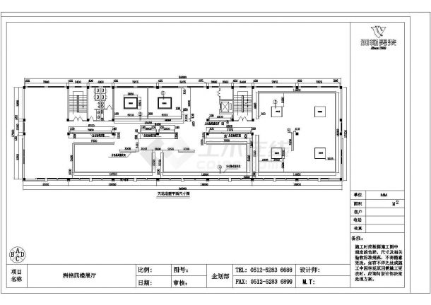南京某地1038平方服装展厅全套装修设计施工cad图-图二