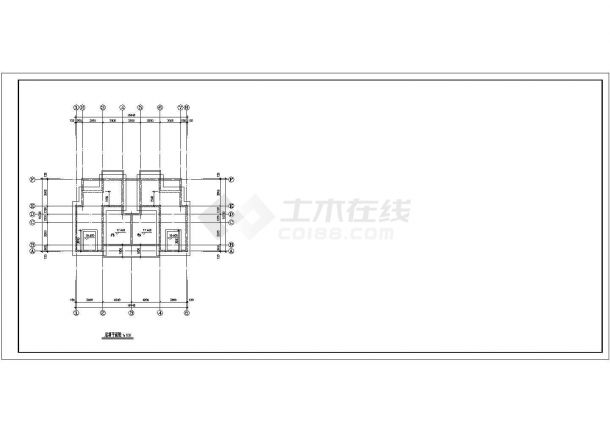 南京某地小区高档多层住宅楼全套建筑施工设计cad图纸-图一