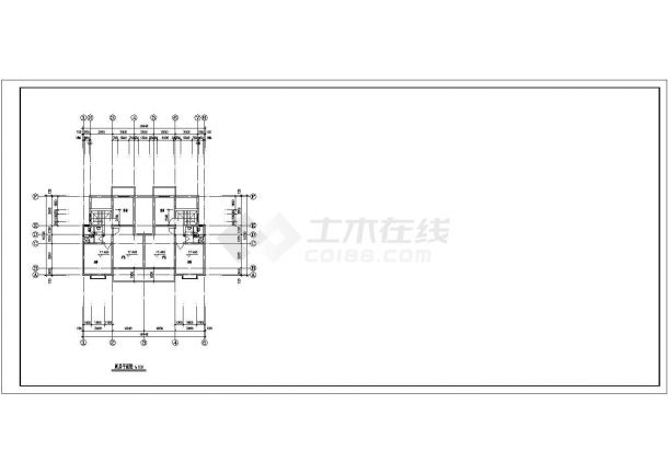 南京某地小区高档多层住宅楼全套建筑施工设计cad图纸-图二